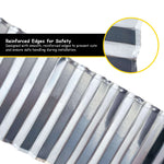 Silver Metal Corrugated Metal Lawn Edging Garden Border Roll | 6m | Silver
