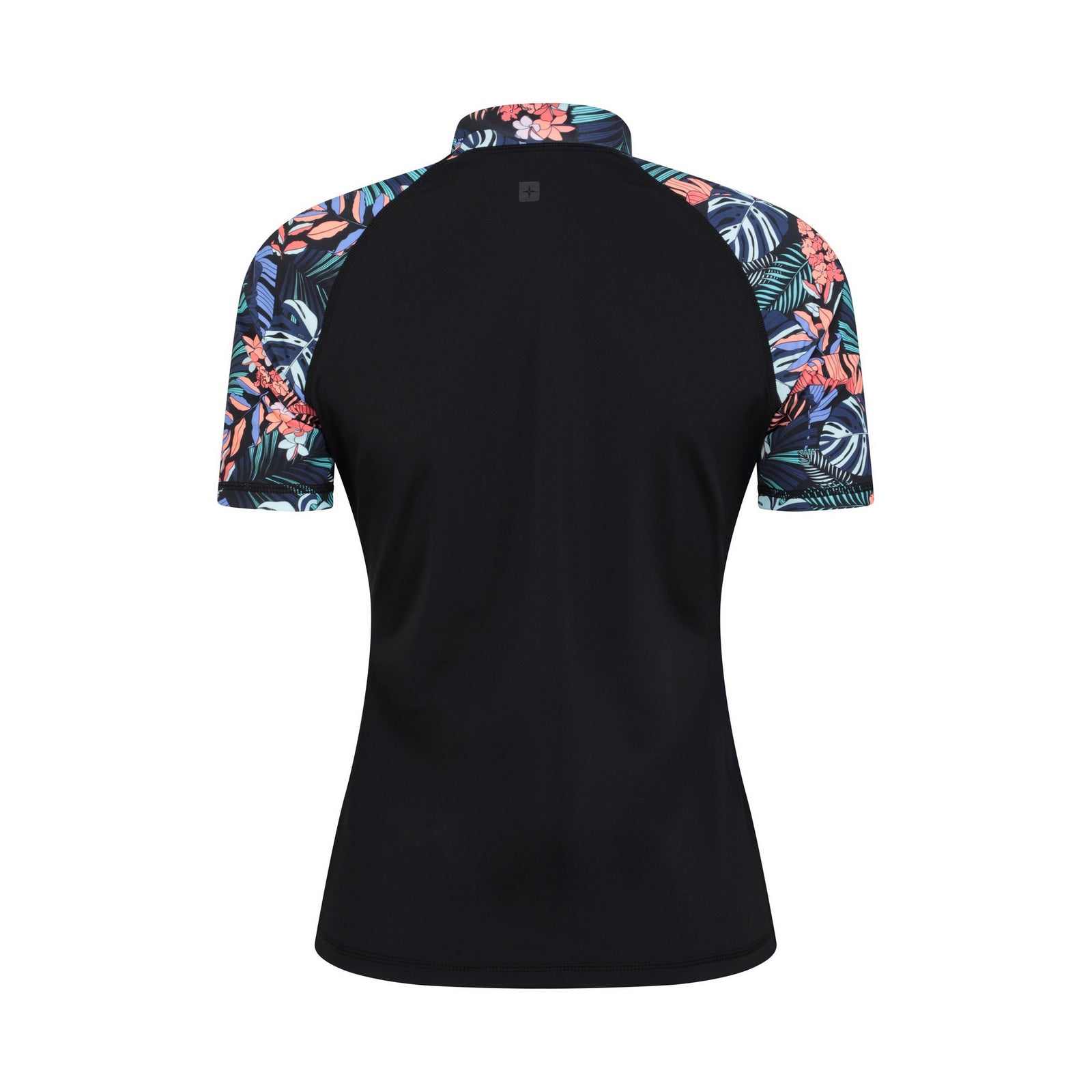 Womens/ladies Patterned Rash Top | 12 UK | Black