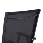 Garden Armchairs Patio Folding Modern Furniture | Set of 2 | Black