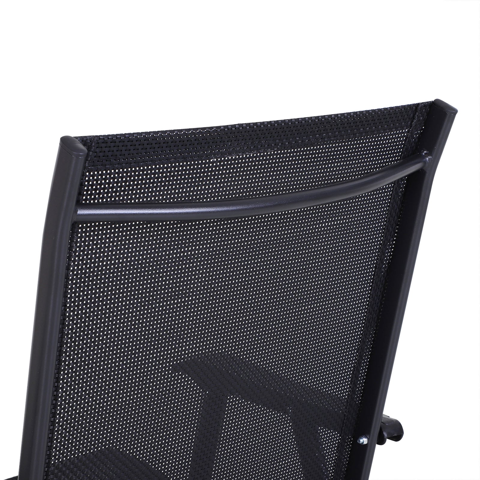 Garden Armchairs Patio Folding Modern Furniture | Set of 2 | Black
