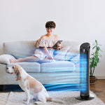 30" Tower Fan Noise Reduction Wind 3-level Cool Abs | One Size | Black