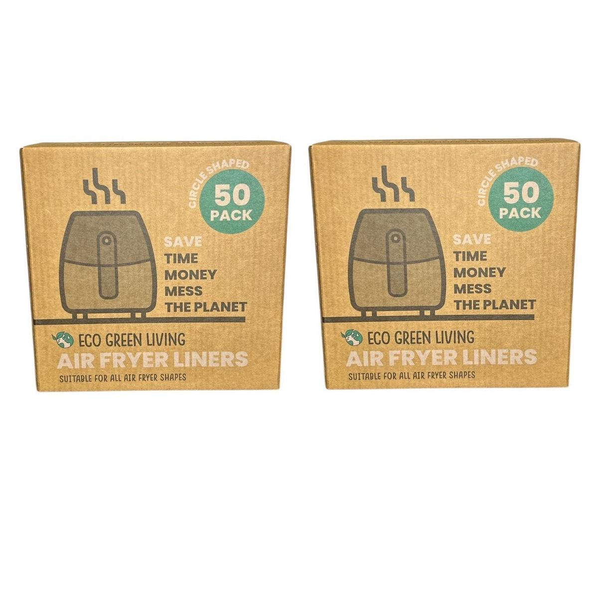 Air Fryer Liners, Suitable For All Air Fryers | Set of 2 | Brown