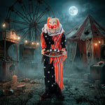 HOMCOM Animated Clown Halloween Decorations Outdoor Indoor