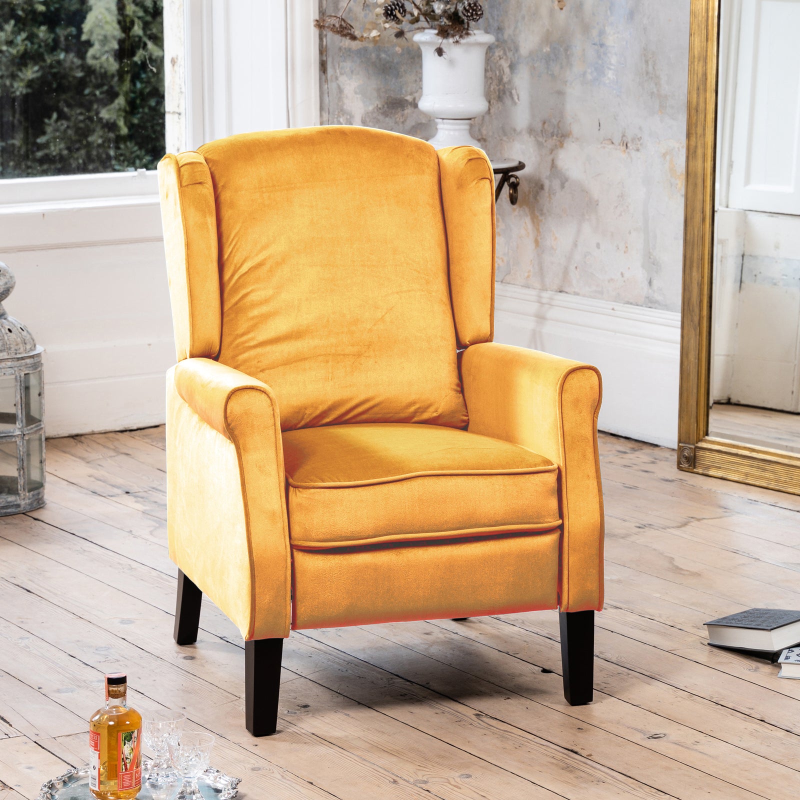 Barksdale Recliner Armchair | Yellow