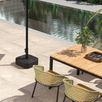Square Garden Parasol Base, Sand/water Filled Parasol Stand