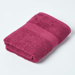 Turkish Cotton 500gsm Towel | Guest Towel | Burgundy