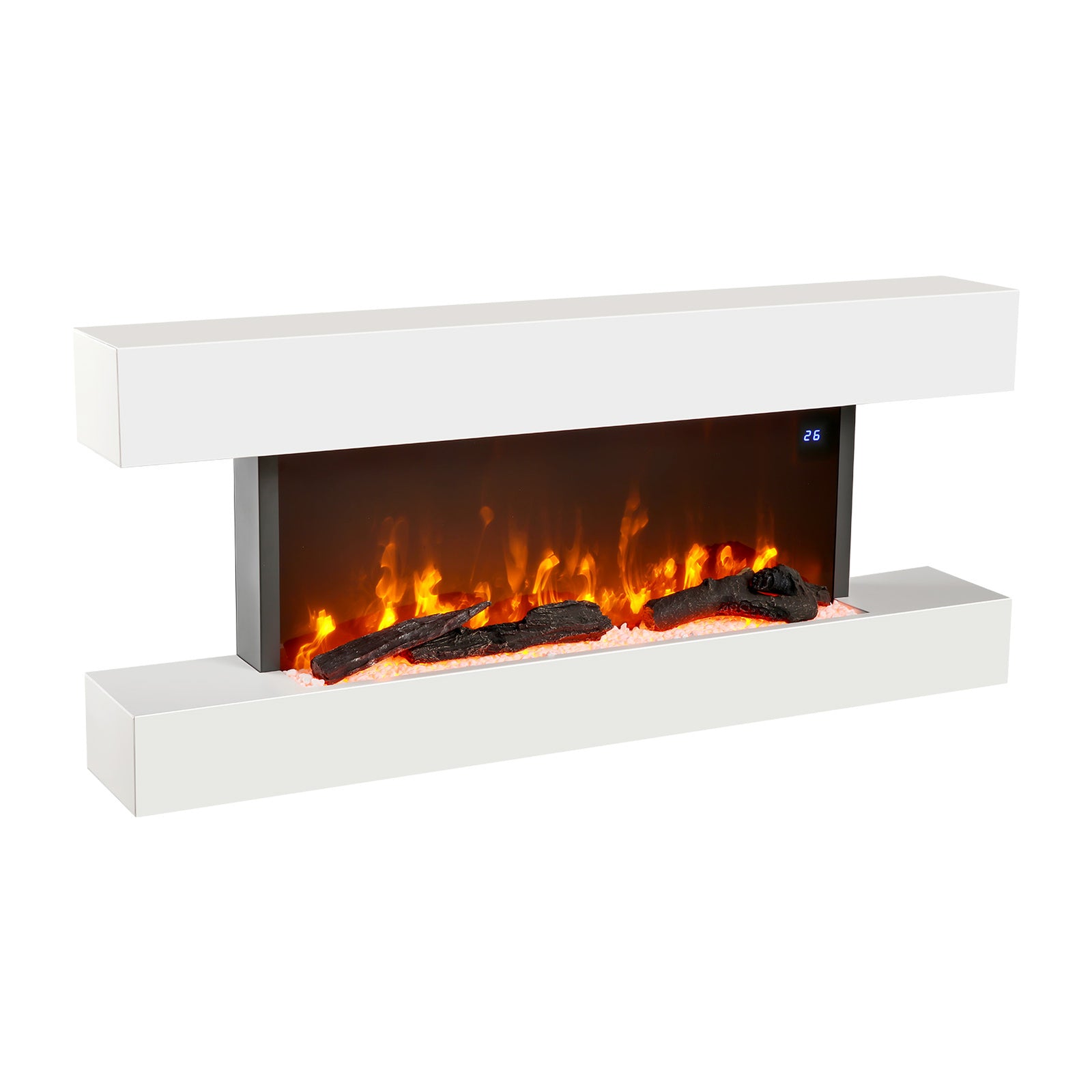 Breeins Wall-mounted Electric Fireplace With Remote Control