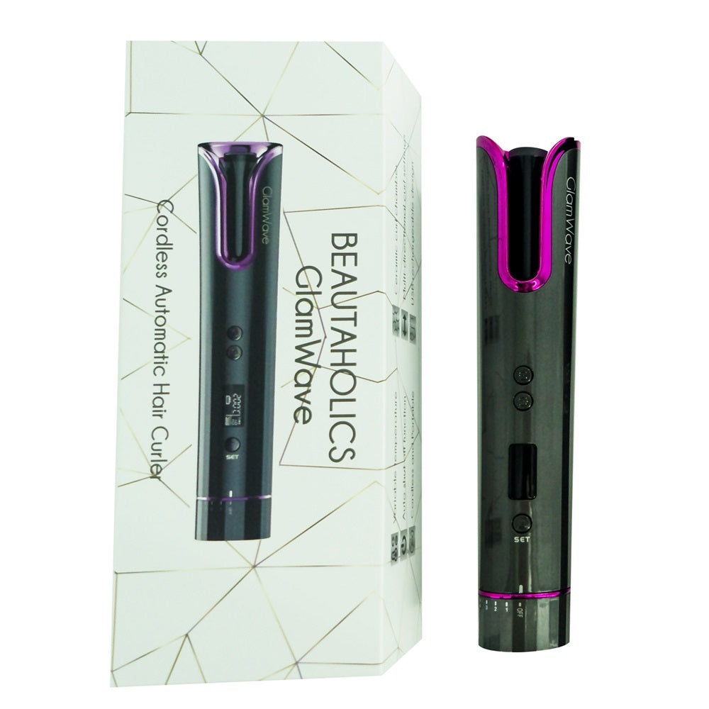 GlamWave Cordless Automatic Hair Curler