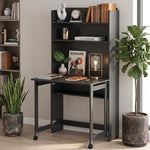 HOMCOM Writing Desk With Foldable Desktop For Bedroom, Home Office