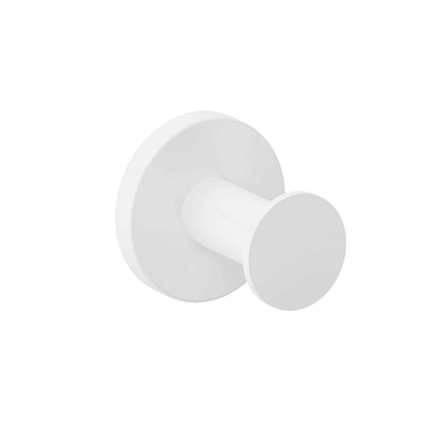 Towel Hook, Robe Hook, Coat Hook, Matt White, Architect S+ Collection