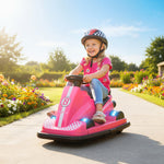 Electric Kids Bumper Car With 360 Degree Rotation Spin | Pink
