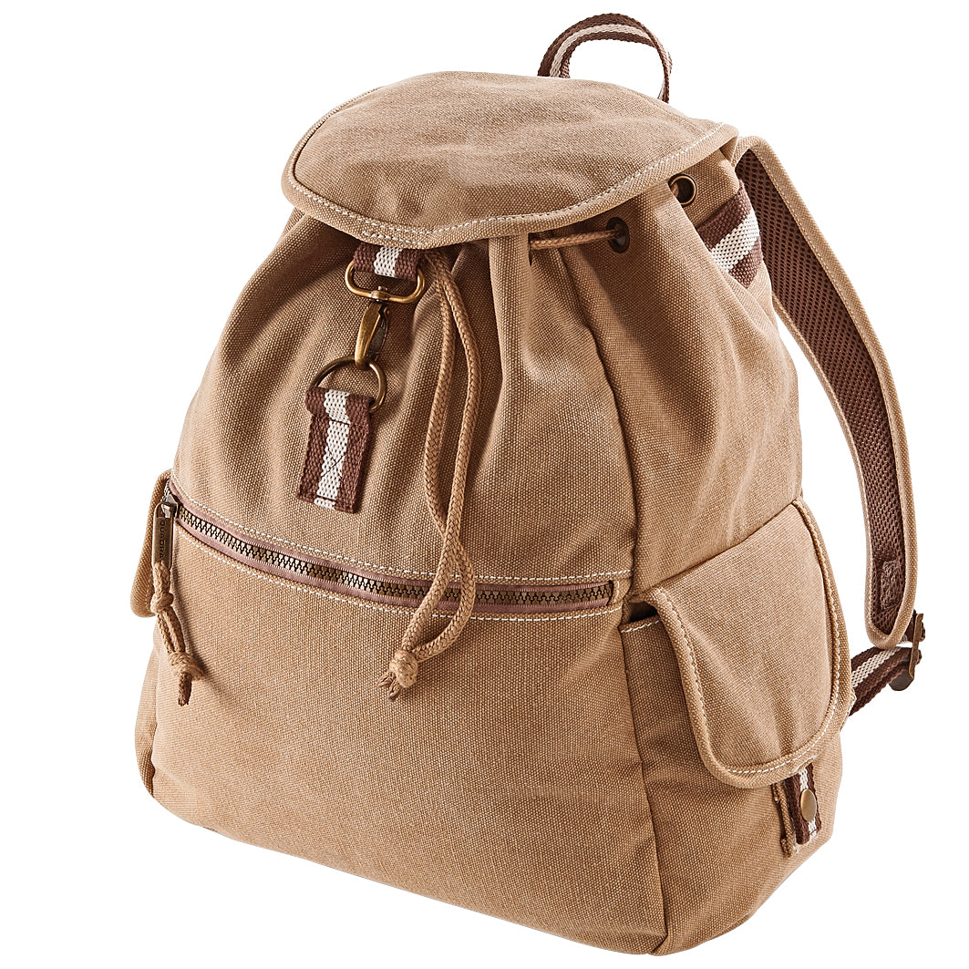 Vintage Canvas Backpack - 18 Litres | One Size | Sahara
