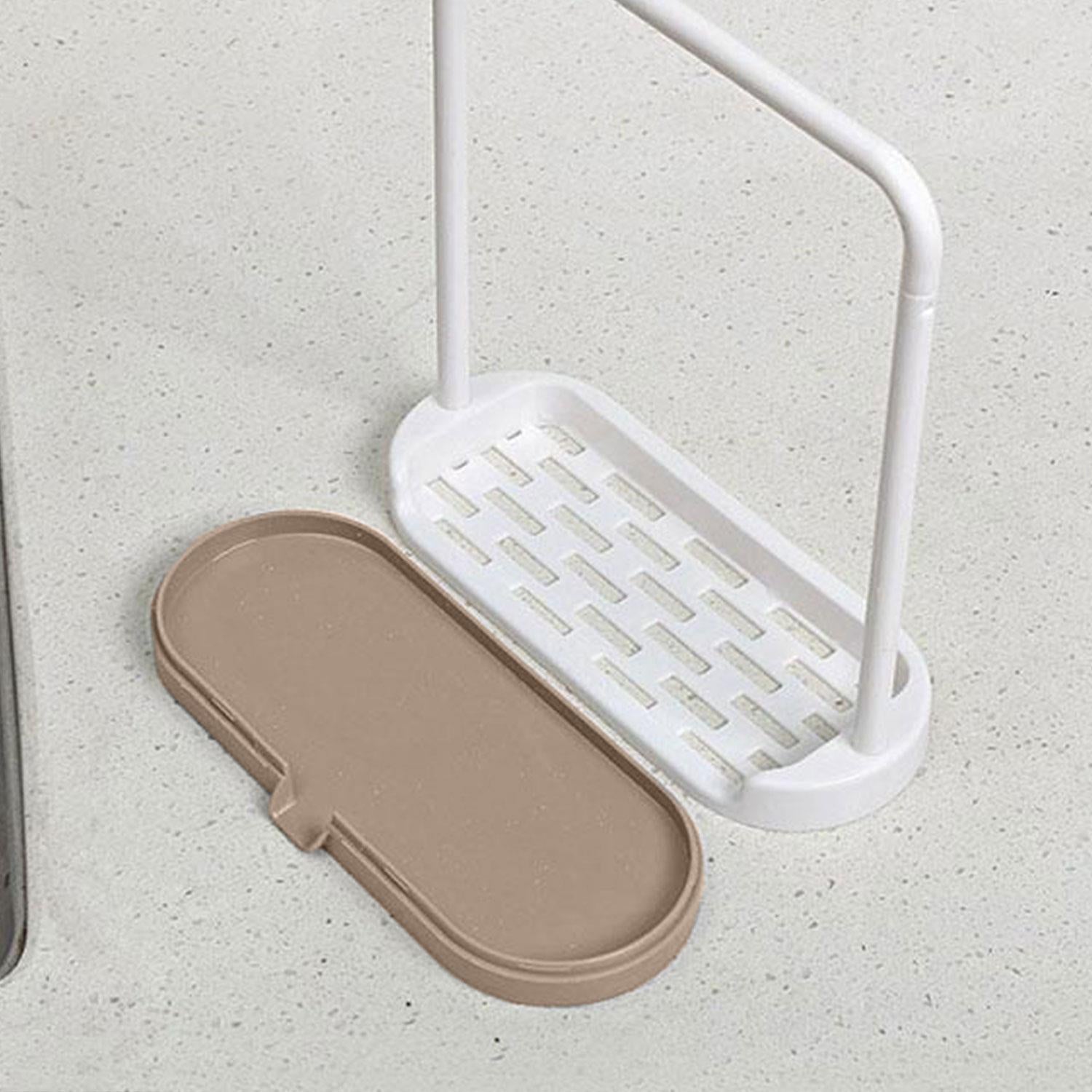 Hanging Bathroom Kitchen Sinktidy Box Hot Rag Storage Rack, Beige