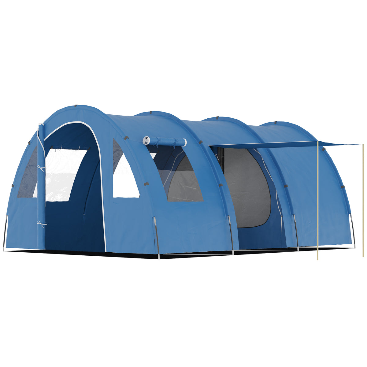 4 Man Family Tent Camping Tent With Two Room, Floor & Bag