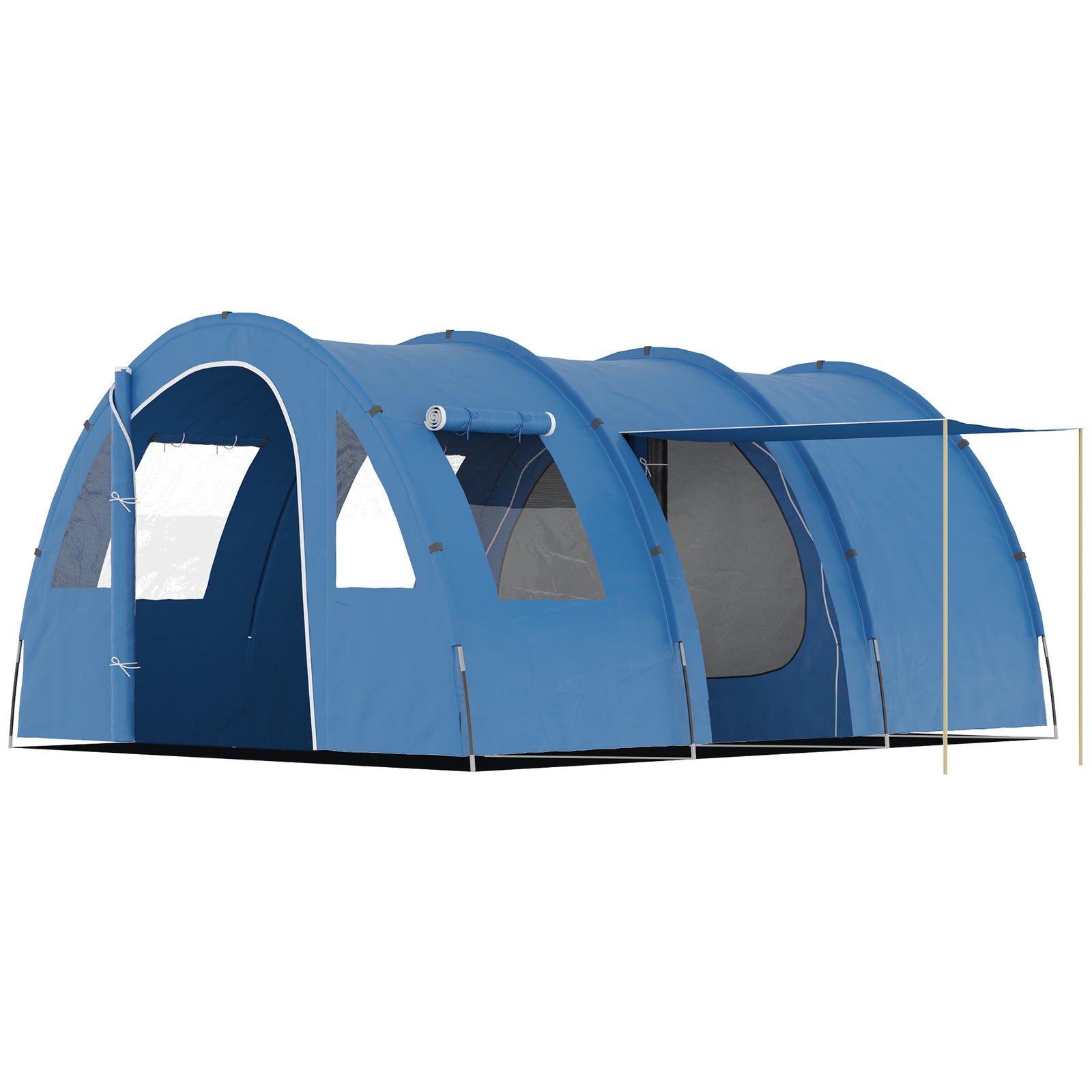5-6 Man Family Tent Camping Tent With Two Room, Floor & Bag
