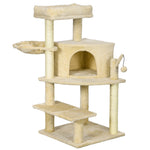 Cat Tree Tower Climbing  Activity Centre With Sisal Scratching Post | Cream