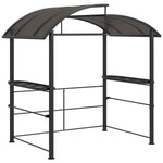Outdoor Grill Bbq Gazebo 2 Shelves And Poles Hanging Tools