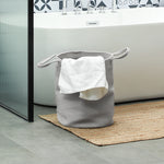 36/88l Cotton Rope Laundry Basket With Handles For Pillows | Medium