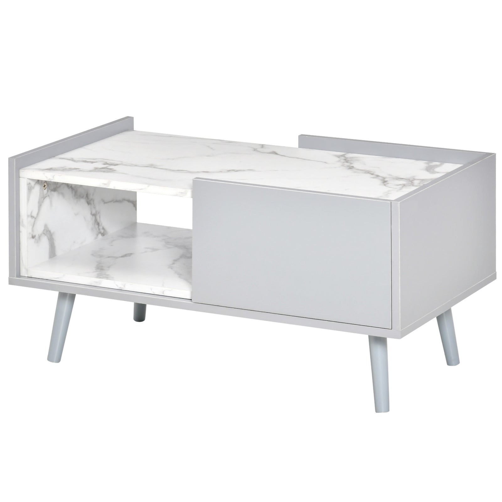 Two-tone Coffee Table With Storage