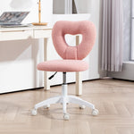 Armless Heart Vanity Chair | Pink