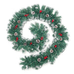 270cm Artificial Led Warm White Light Christmas Garland