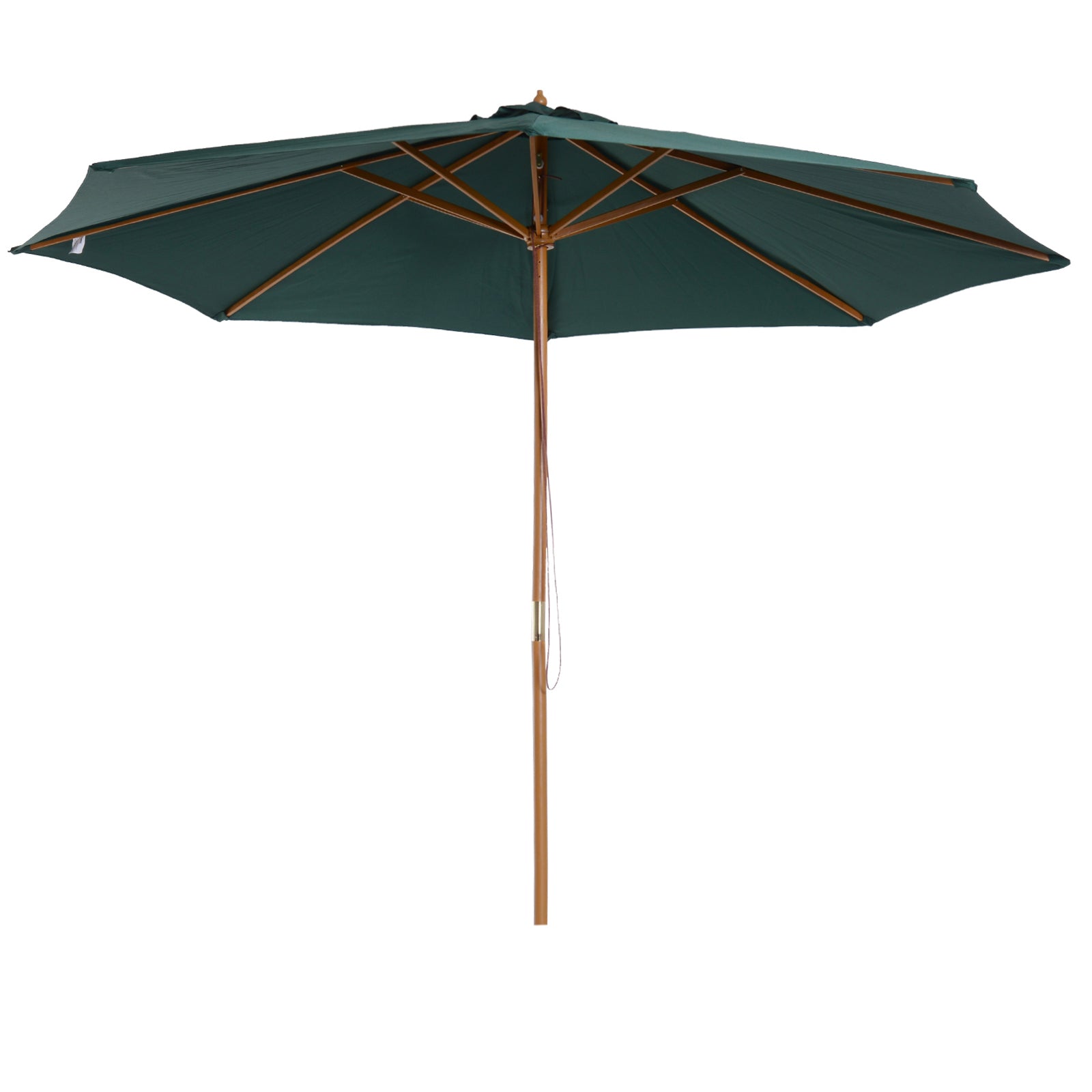 3m Garden Parasol W/ 8 Ribs - Dark Green
