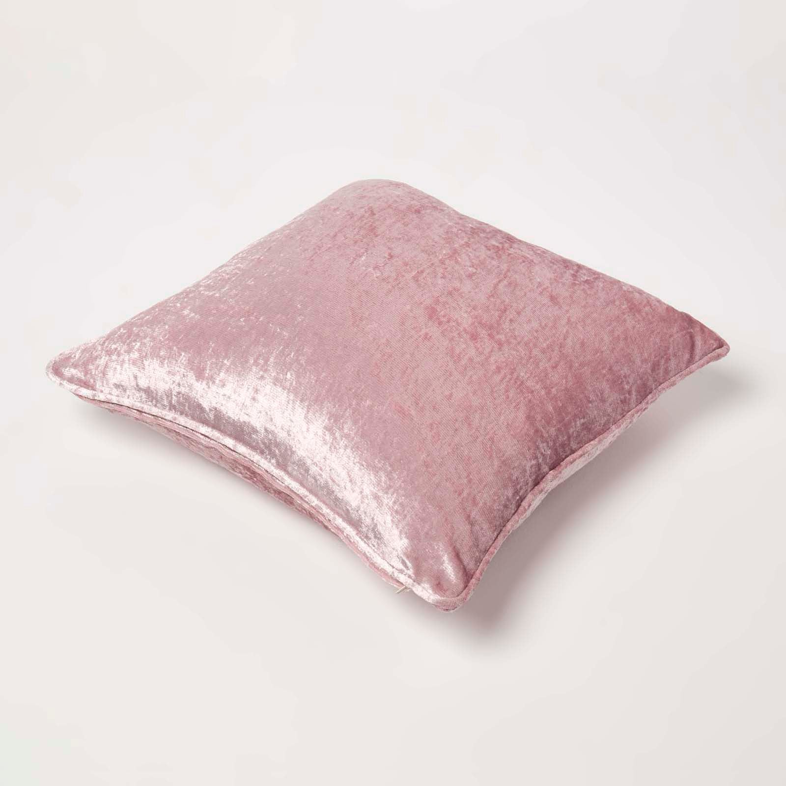 Luxury Crushed Velvet Cushion Cover | 45cm x 45cm | Pink