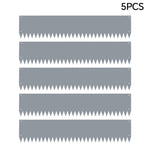 5-piece Galvanised Steel Lawn Edging Set With Serrated Edge | Grey