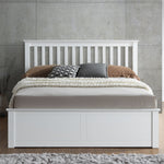 Malmo Wooden Ottoman Bed | Small Double | White