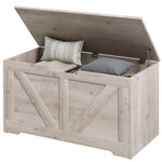 Storage Trunk For Living Room, With Safety Hinges 80cm | One Size | Gray