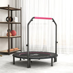 48foldable Mini Trampoline Fitness Trampoline Rebounder | Pink