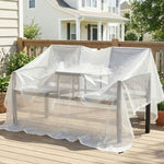 Waterproof Tarpaulin, 140gsm Tear-resistant Pe Tarp | M | White