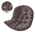 Thick Hanging Egg Swing Chair Seat Cushion | Dark Grey