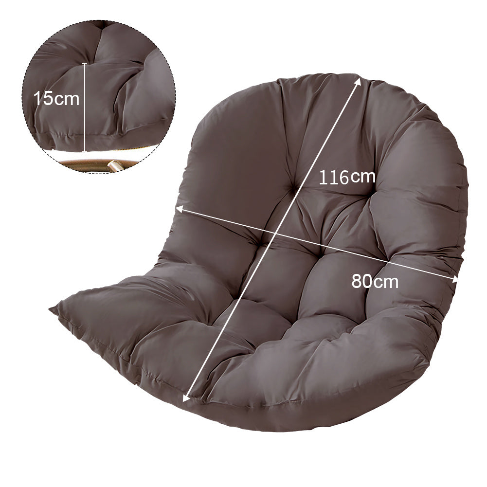 Thick Hanging Egg Swing Chair Seat Cushion | Dark Grey