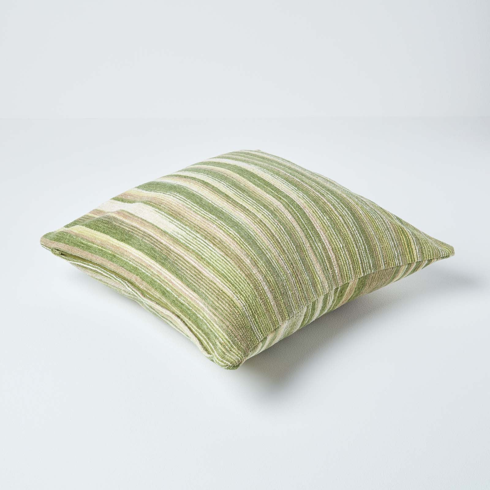Cotton Chenille Tie Dye Cushion Cover | 60cm x 60cm | Green