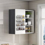 Set Of 4 Wall-mounted Spice Racks