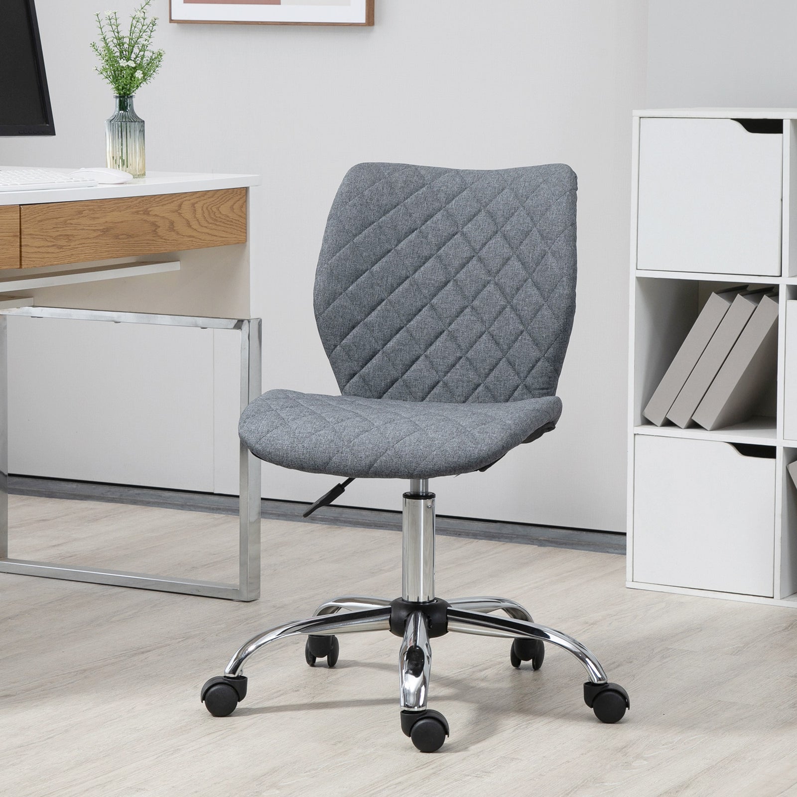 Ergonomic Mid Back Office Chair Grey