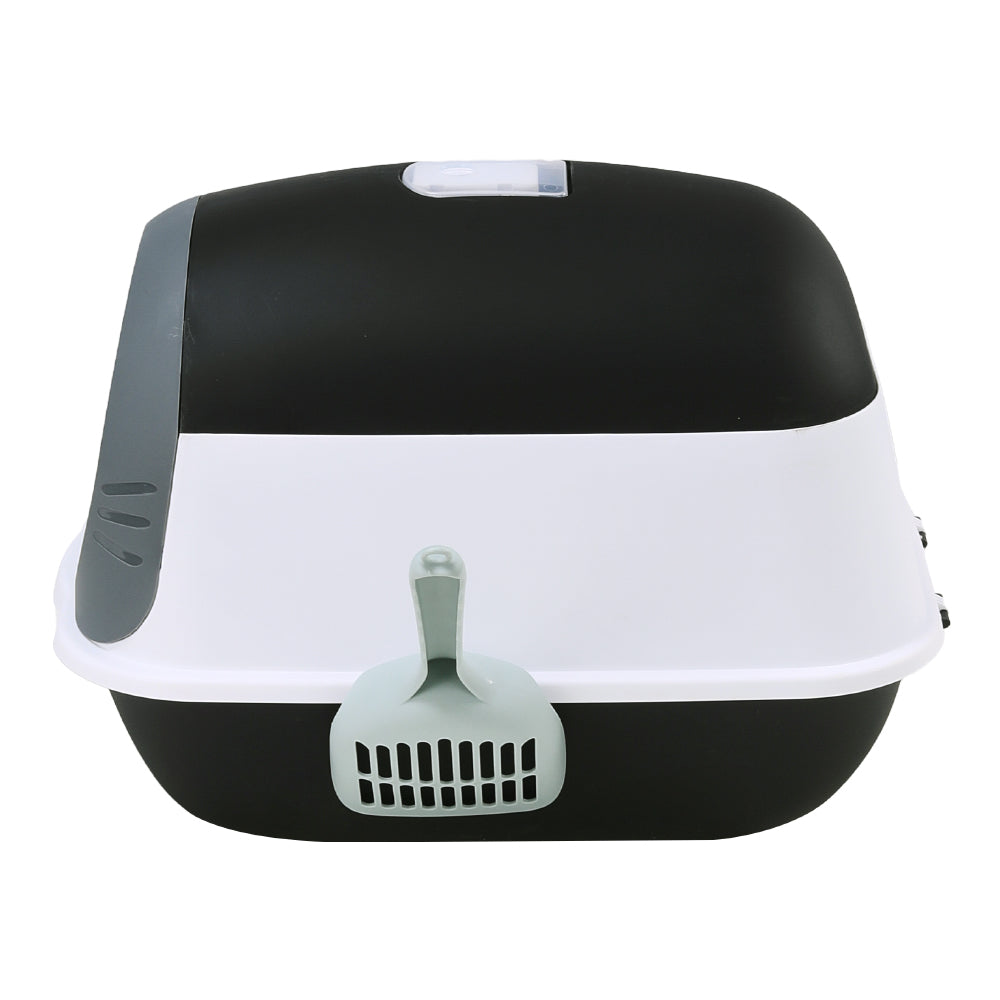 Detachable Fully Enclosed Cat Litter Box With Scoop