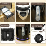4 Slice Wide Slot Toaster And 1.7l Rapid Boil Kettle Set | Black