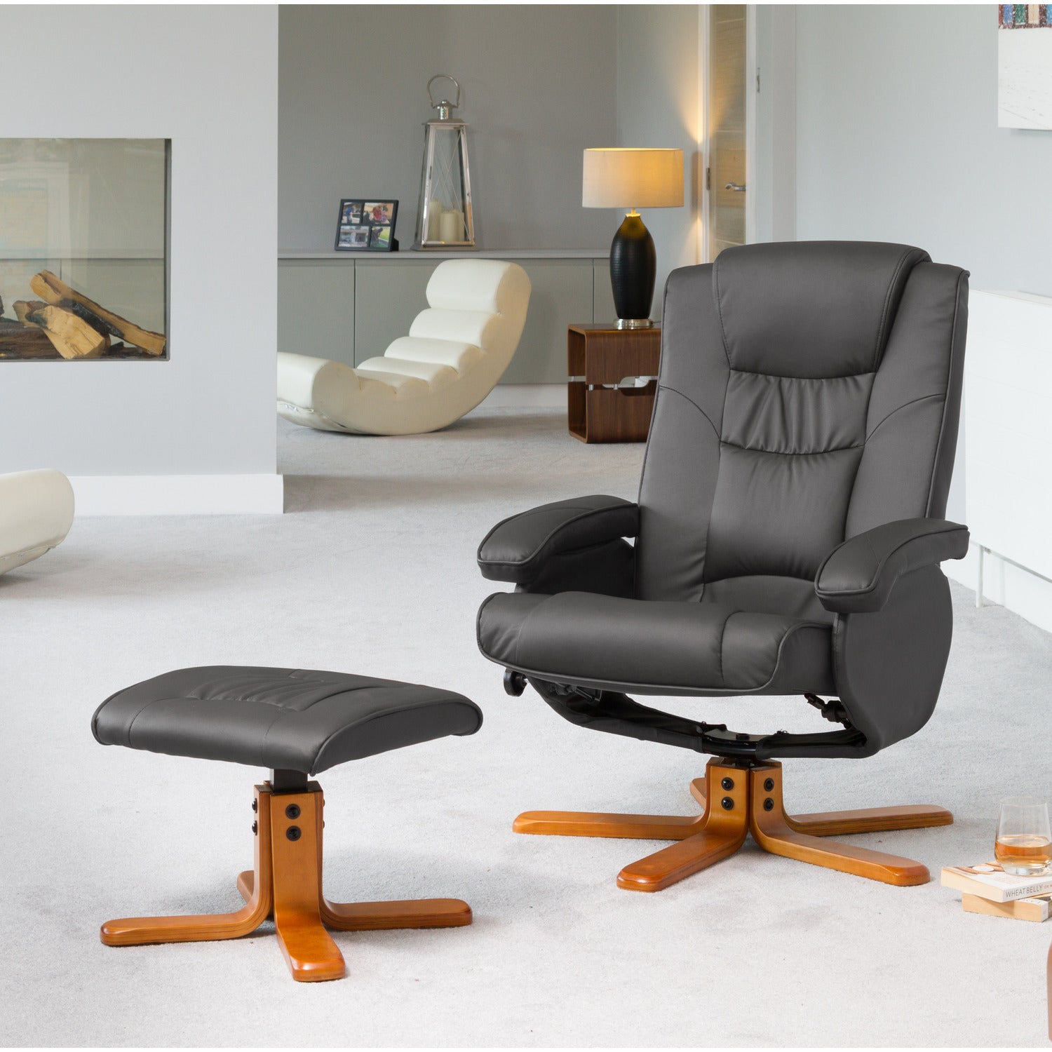 Severn Swivel Recliner With Massage And Heat