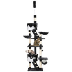 240-260cm Floor To Ceiling Cat Tree With Scratching Posts | White