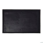HOMESCAPES Black Rubber Surround For Doormats, 50 X 81 Cm
