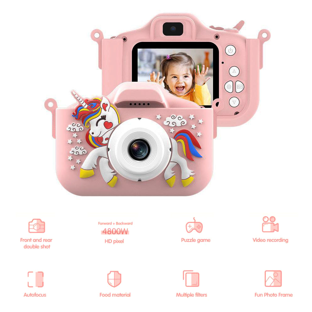 Kidkid X10s Unicorn Kids Digital Camera With 4800w Hd