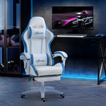 Reclining Pu Gaming Chair W/ Headrest | Blue