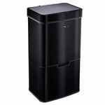 75l Sensor Recycling Bin With Food Caddy & 25 Bin Biodegradable Bags | 75L | Black