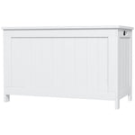 Storage Chest With 2 Safety Hinges, Storage Bench | One Size | White