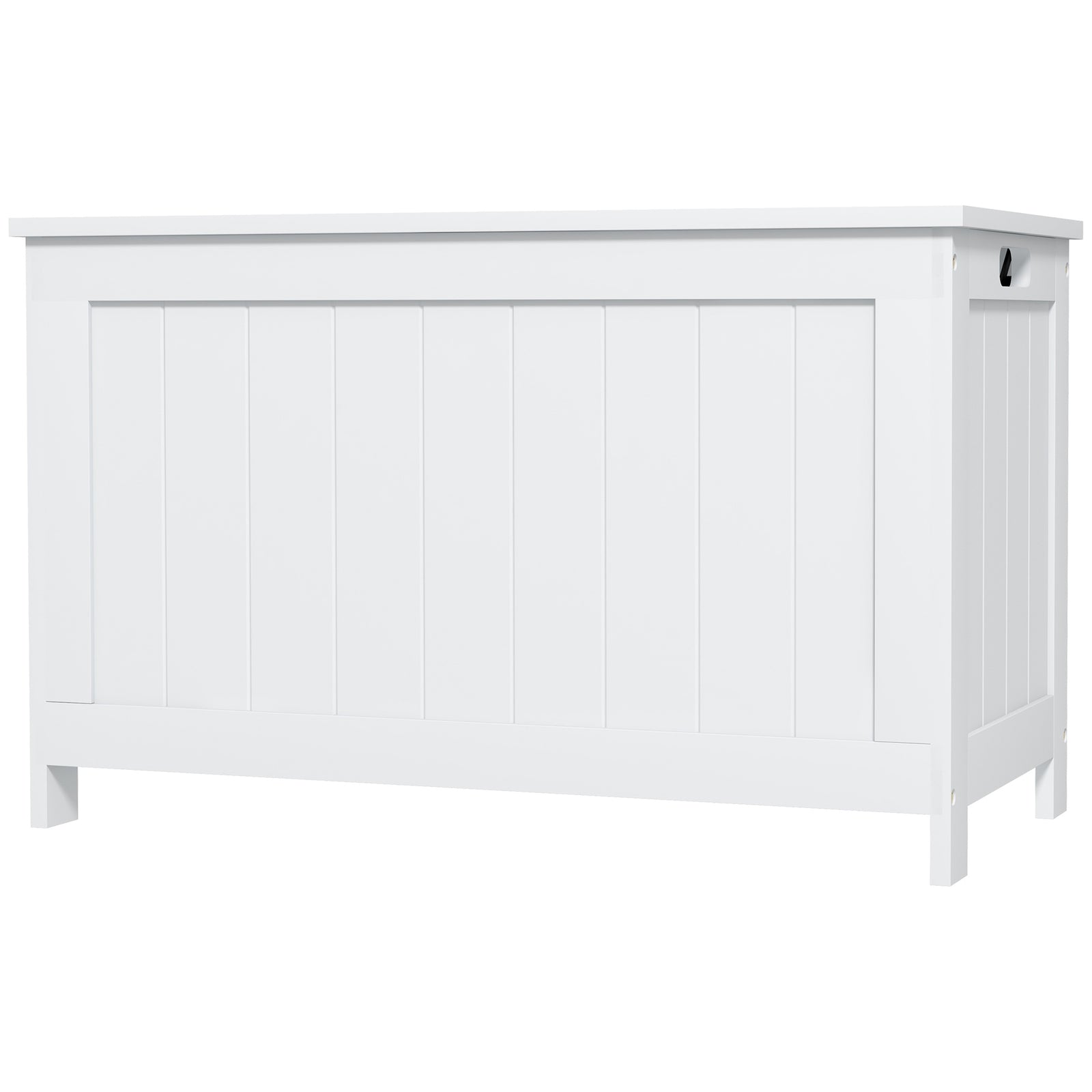 Storage Chest With 2 Safety Hinges, Storage Bench | One Size | White