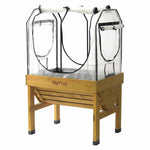 Small Classic Greenhouse Frame & Multi-cover Set | White