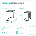Kavic Glass Nested Tables
