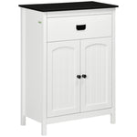 Bathroom Storage Unit With Drawer Double Door Cabinet